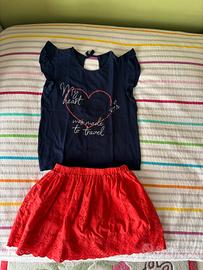 Completo gonnellino e maglietta 