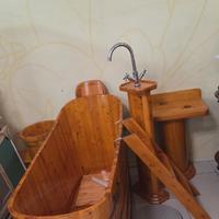 Vasca con scaletta stile nordico