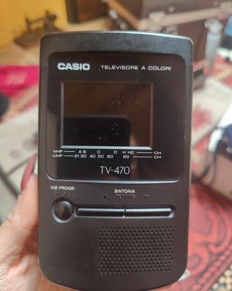 Mini televisione a colori Casio vintage 