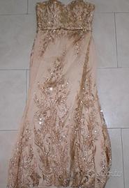 vestito elegante brillantinato