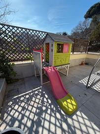 Casetta Smoby con scivolo gioco per bambini