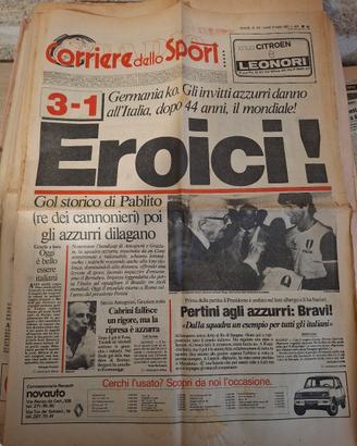 corriere dello sport italia campione 1982