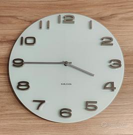 Orologio da parete Karlsson Bianco e Argento