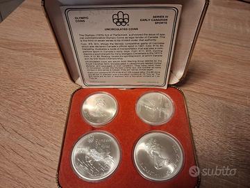 monete 20 dollari e 5 dollari Canada olimpiadi 197