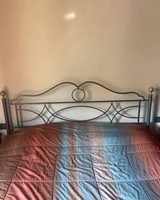 Letto matrimoniale Palio di Cantori ferro battuto