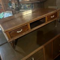 Mobile basso mobiletto porta TV in legno vintage