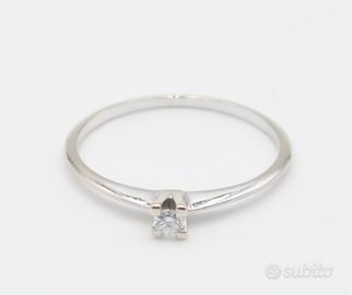 Anello Solitario Diamante Naturale