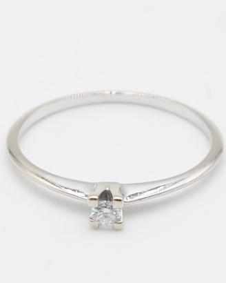 Anello Solitario Diamante Naturale