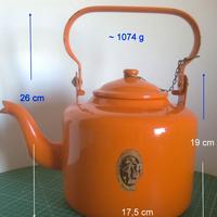 Bollitore smaltato arancione diametro ~ 17,5 cm