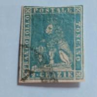 1857- Gran Ducato di Toscana- 2 cr francobollo 
