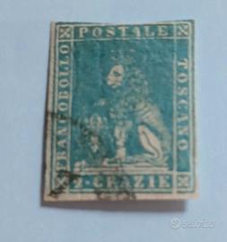1857- Gran Ducato di Toscana- 2 cr francobollo 