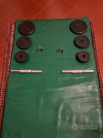 Manubri per palestra in casa + Dischi