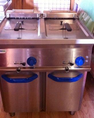 Friggitrice doppia vasca elettrica 380
