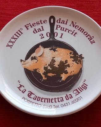 Piatto ricordo Fieste dai nemoràz dei pucit 2001