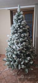 Albero di Natale innevato  210 cm