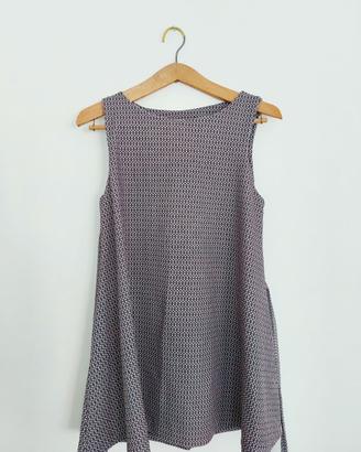 Vestito nero e rosa antico Made in Italy