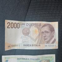 Lotto 6 banconote fuori corso – Lire, Pesetas e Pe