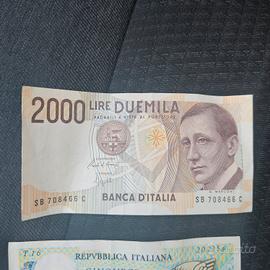 Lotto 6 banconote fuori corso – Lire, Pesetas e Pe