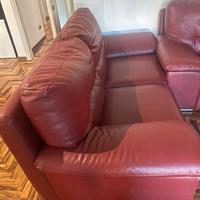 COPPIA DI DIVANI IN PELLE