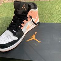 Nike Air Jordan bianco rosa mid 1 nr 41