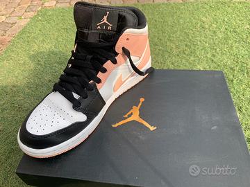 Nike Air Jordan bianco rosa mid 1 nr 41