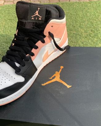 Nike Air Jordan bianco rosa mid 1 nr 41