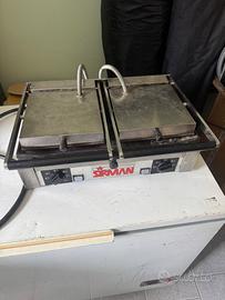 Piastra professionale scaldapanini  doppia SIRMAN