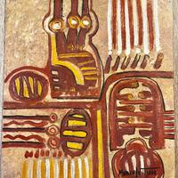 Dipinto ad olio su cartoncino 1