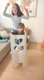 Torretta Montessori a cuori 100*50*40