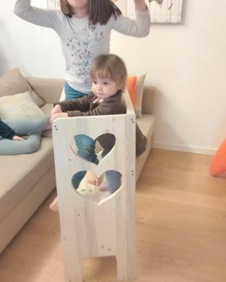 Torretta Montessori a cuori 100*50*40