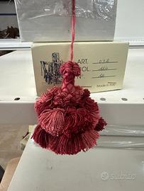 Fiocco chiave piccolo bordeaux e rosa ultimo pezzo