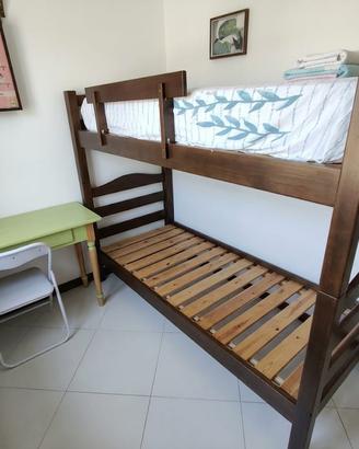 Letto a castello in legno massello