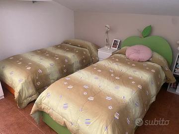 Omaggio letti con cassettiera 1 testata e’ staccat