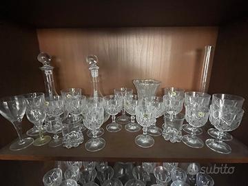 Set bicchieri di cristallo