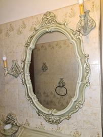 Set accessori vintage bagno in ceramica
