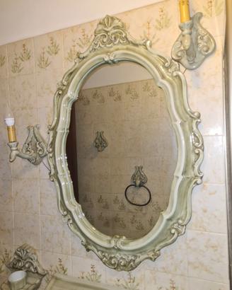 Set accessori vintage bagno in ceramica