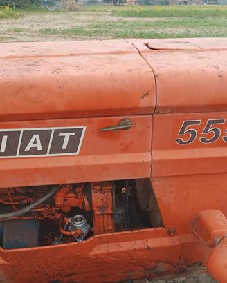 trattore fiat 555 con apripista tipo montagna 