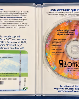Microsoft Office Basic 2007 originale – OEM – CD