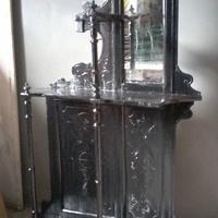 Antica Etagere nera di fine 800