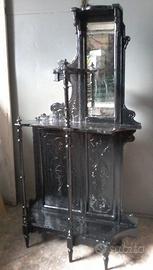 Antica Etagere nera di fine 800