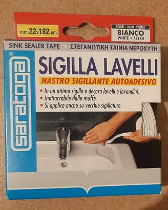 Nastro sigillante autoadesivo Saratoga bianco 