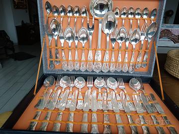 menagere complete in silver plated Anni 70