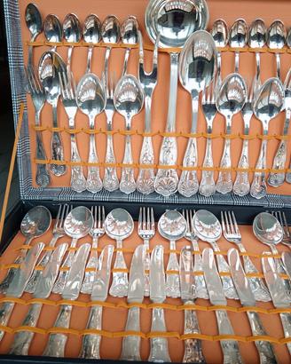 menagere complete in silver plated Anni 70