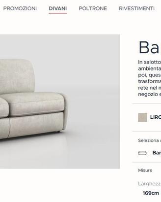 Divano letto 3 posti (PoltroneSofa)