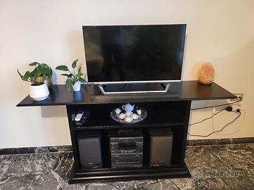 Mobile nero porta TV libreria