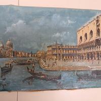 Coppia di opere del Maestro F. Gatto Olio su tela