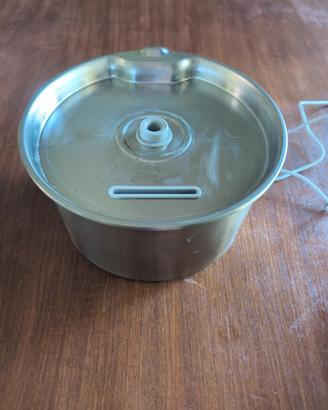 Fontana acqua gatti/cani inox + 10 filtri ricambio