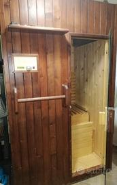 sauna finlandese a pietre laviche e infrarossi 