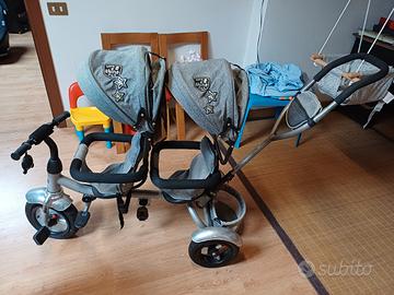 Chipolino triciclo gemellare 