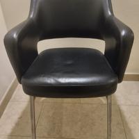 poltrona pelle modernariato 